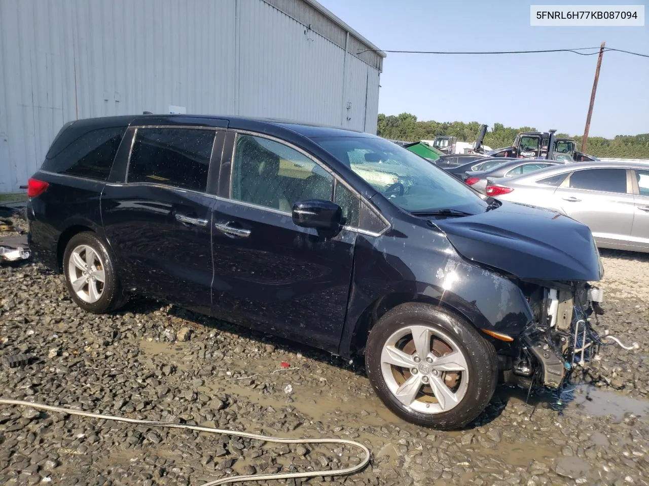 2019 Honda Odyssey Exl VIN: 5FNRL6H77KB087094 Lot: 70011444