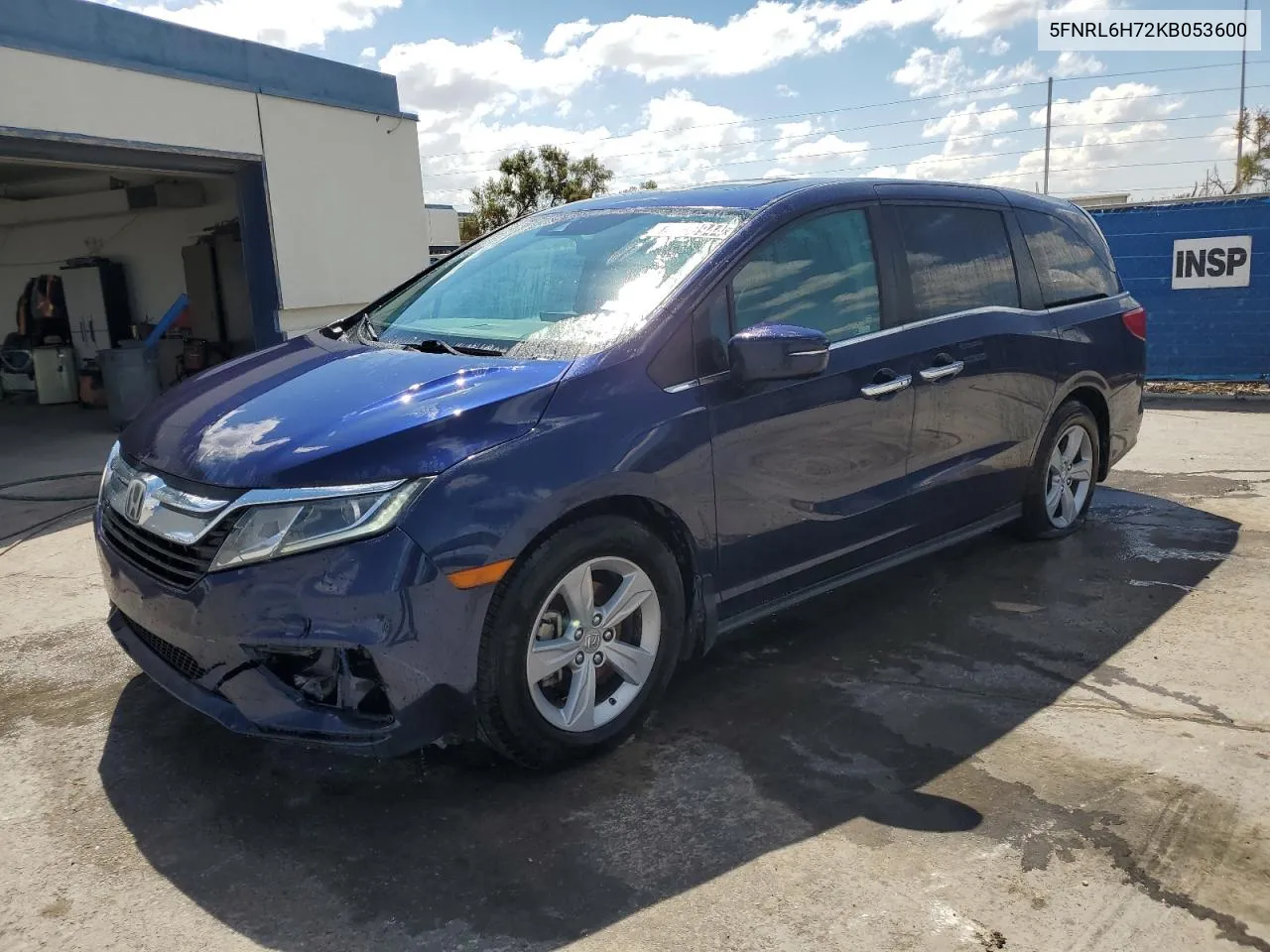 2019 Honda Odyssey Exl VIN: 5FNRL6H72KB053600 Lot: 70039944