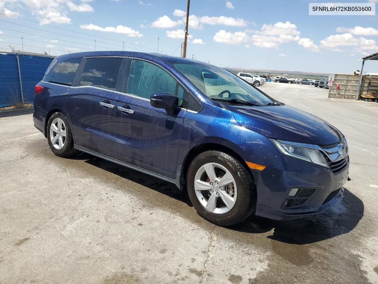 2019 Honda Odyssey Exl VIN: 5FNRL6H72KB053600 Lot: 70039944