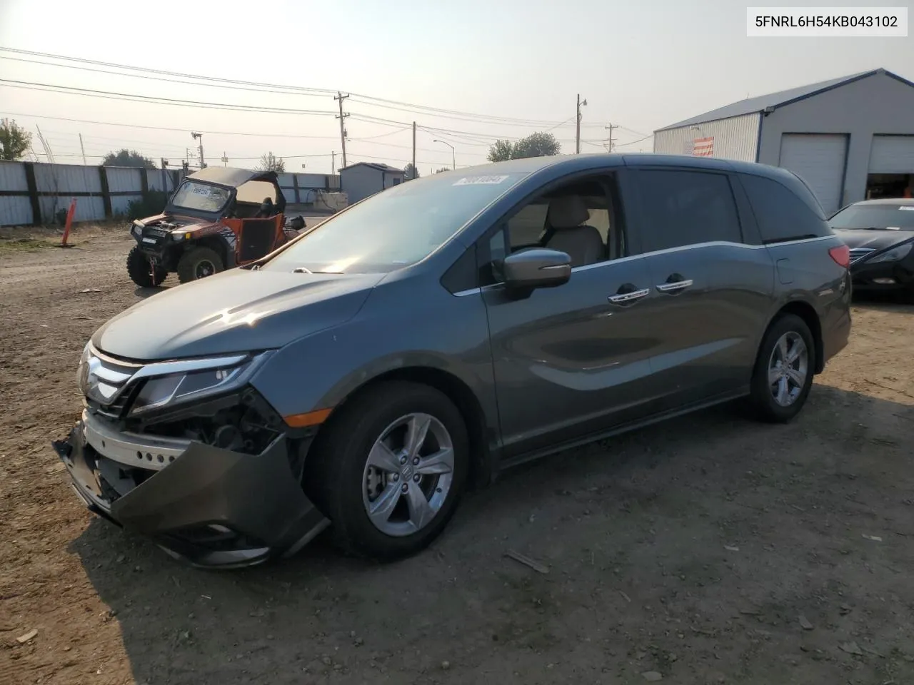 2019 Honda Odyssey Ex VIN: 5FNRL6H54KB043102 Lot: 70081084