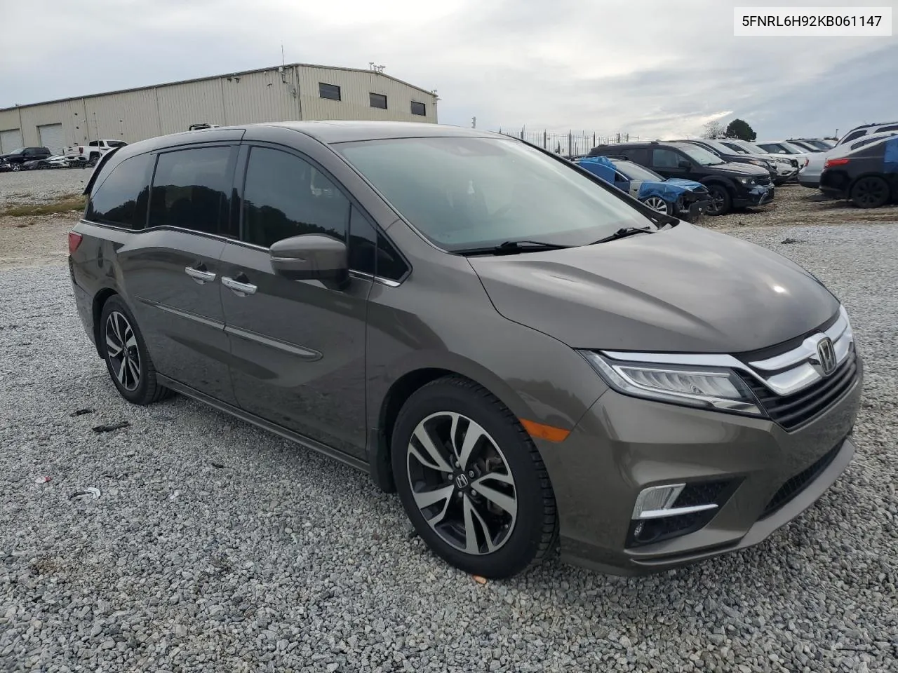 2019 Honda Odyssey Elite VIN: 5FNRL6H92KB061147 Lot: 70336364