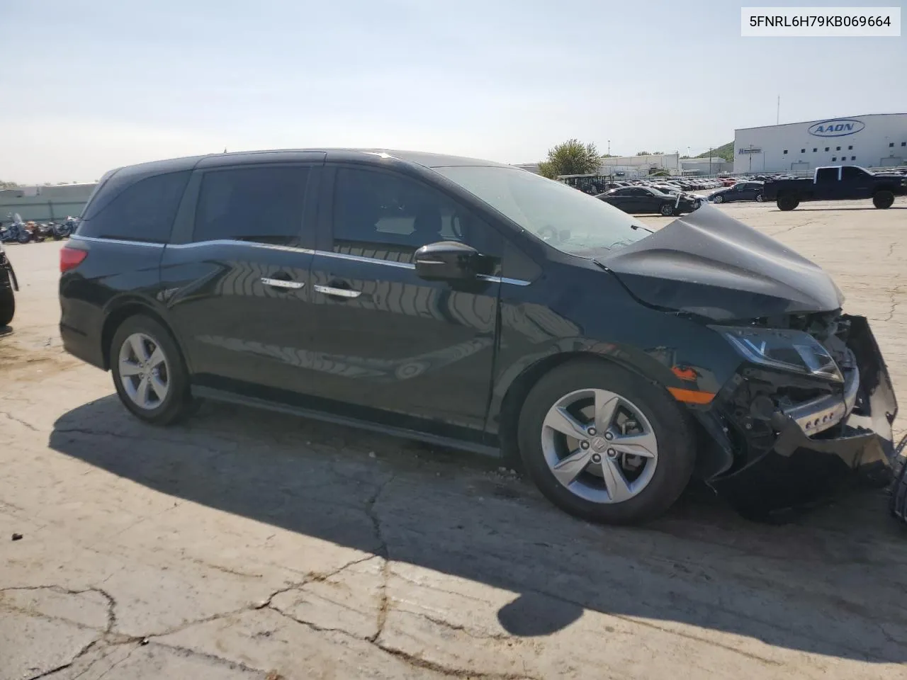 2019 Honda Odyssey Exl VIN: 5FNRL6H79KB069664 Lot: 70372354