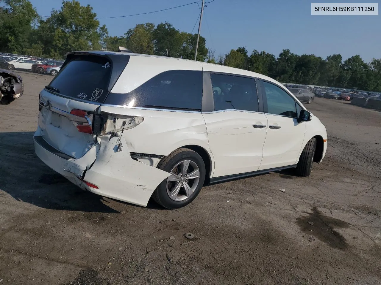 2019 Honda Odyssey Ex VIN: 5FNRL6H59KB111250 Lot: 70906804