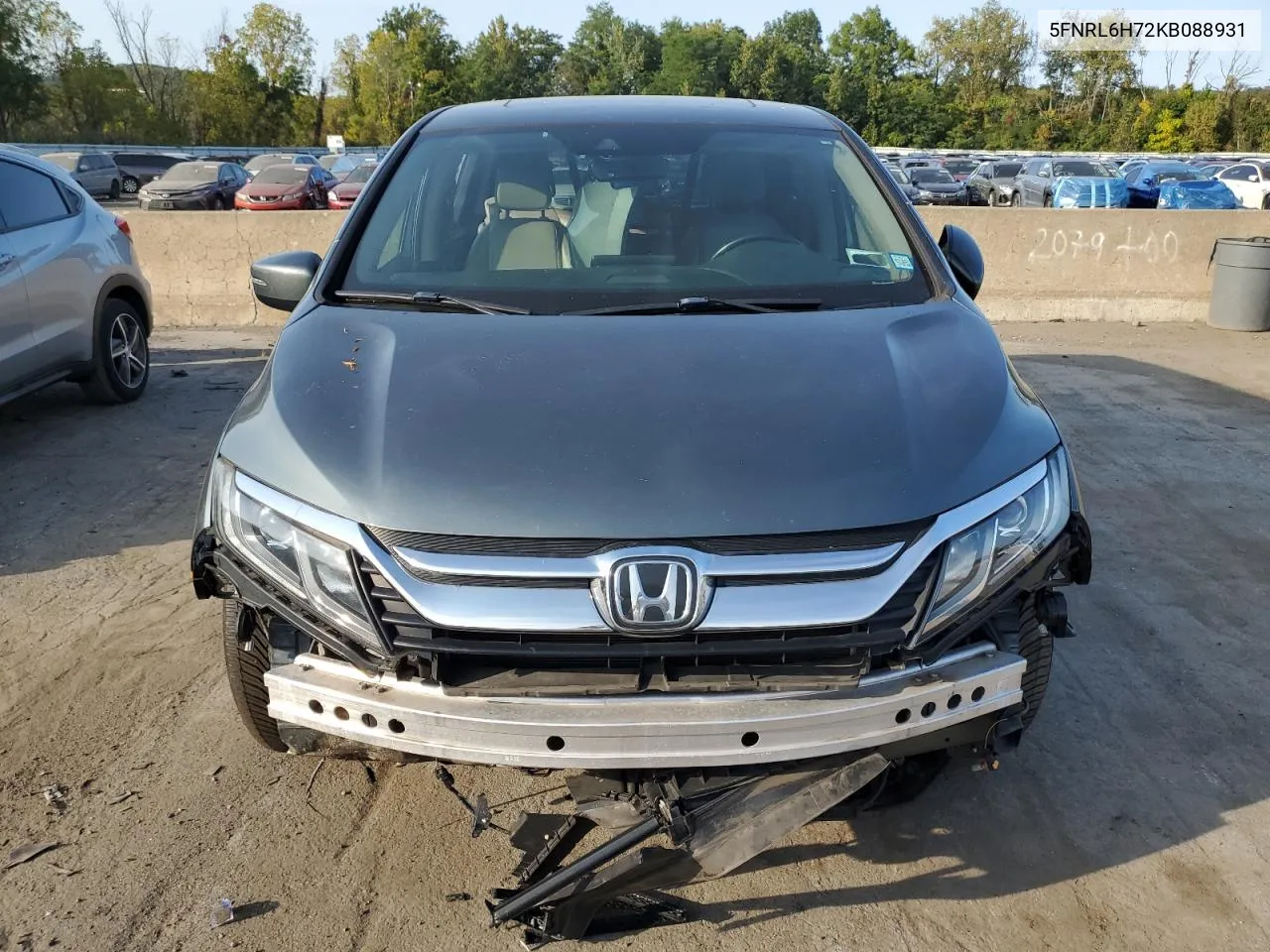 5FNRL6H72KB088931 2019 Honda Odyssey Exl