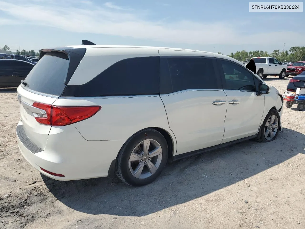 5FNRL6H70KB030624 2019 Honda Odyssey Exl