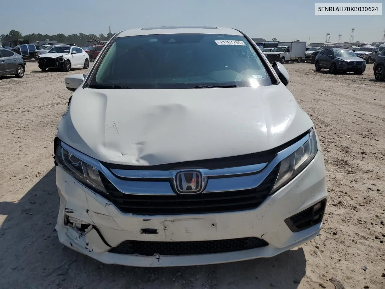 5FNRL6H70KB030624 2019 Honda Odyssey Exl