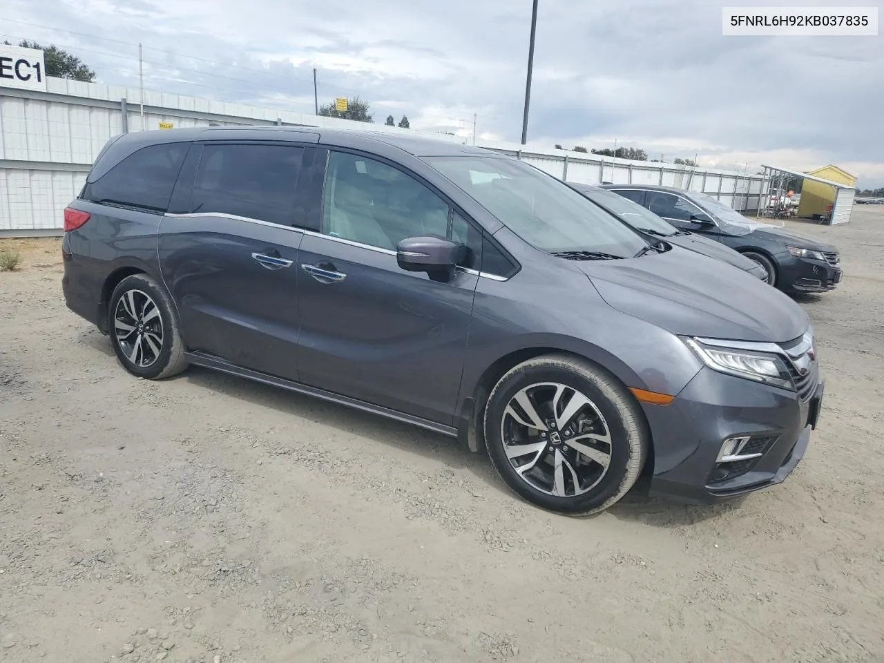 2019 Honda Odyssey Elite VIN: 5FNRL6H92KB037835 Lot: 71229014