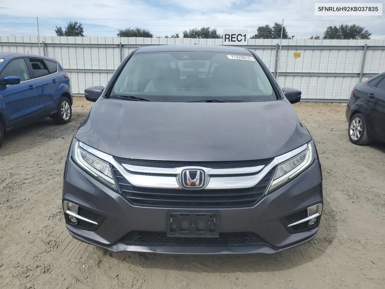 2019 Honda Odyssey Elite VIN: 5FNRL6H92KB037835 Lot: 71229014