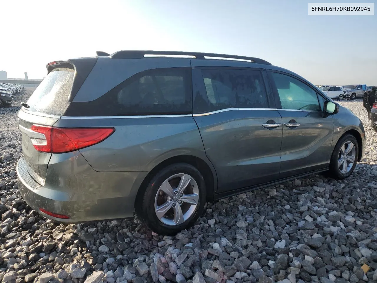 2019 Honda Odyssey Exl VIN: 5FNRL6H70KB092945 Lot: 71550044