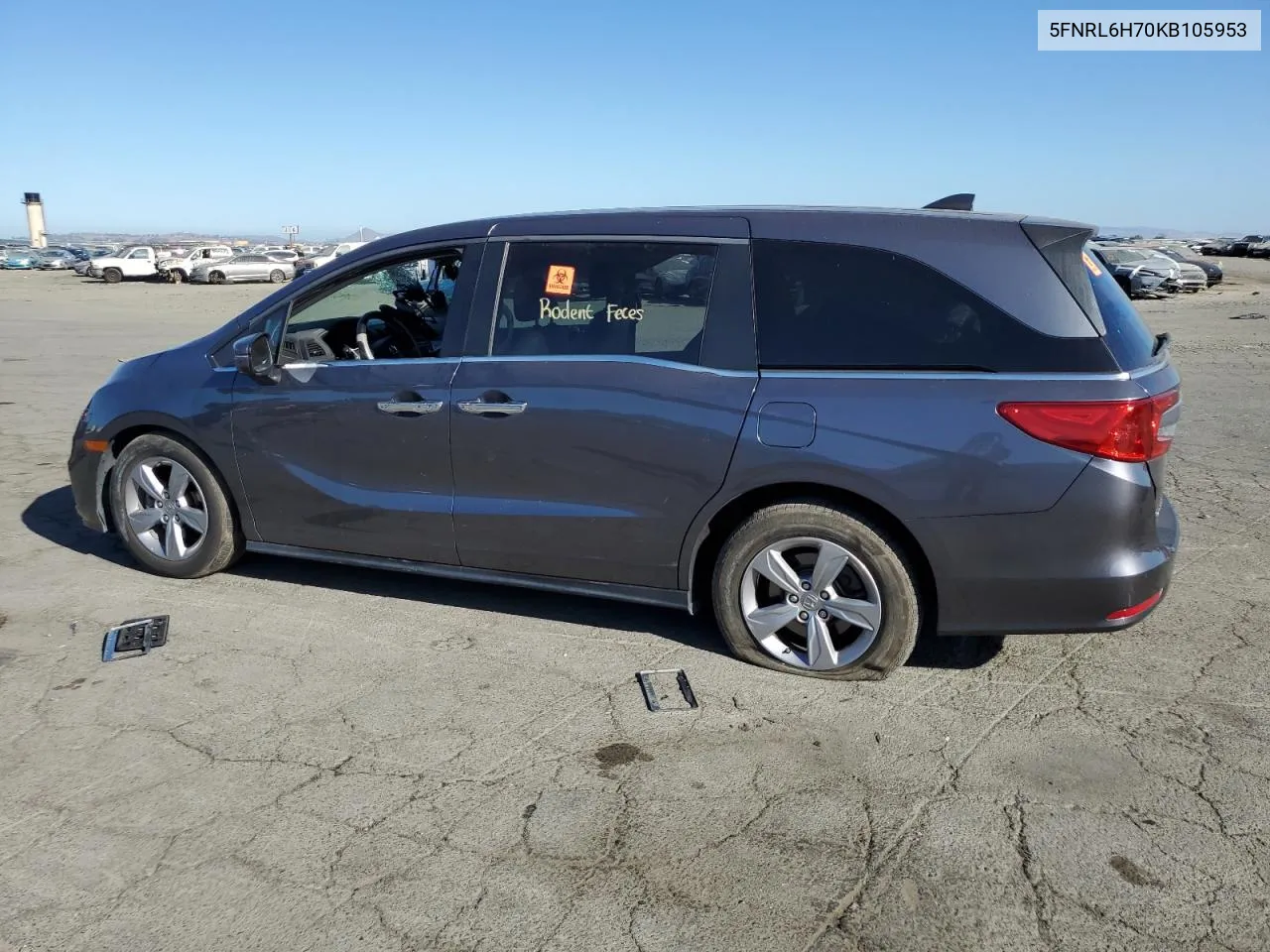 5FNRL6H70KB105953 2019 Honda Odyssey Exl