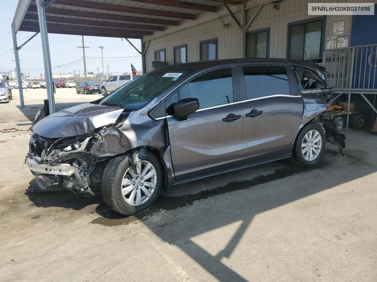 2019 Honda Odyssey Lx VIN: 5FNRL6H20KB037898 Lot: 71664504