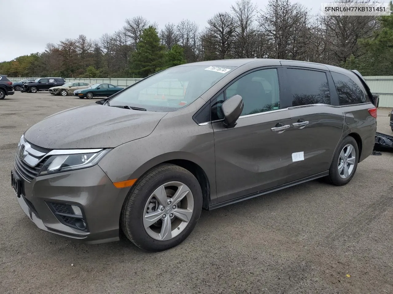 2019 Honda Odyssey Exl VIN: 5FNRL6H77KB131451 Lot: 71671674