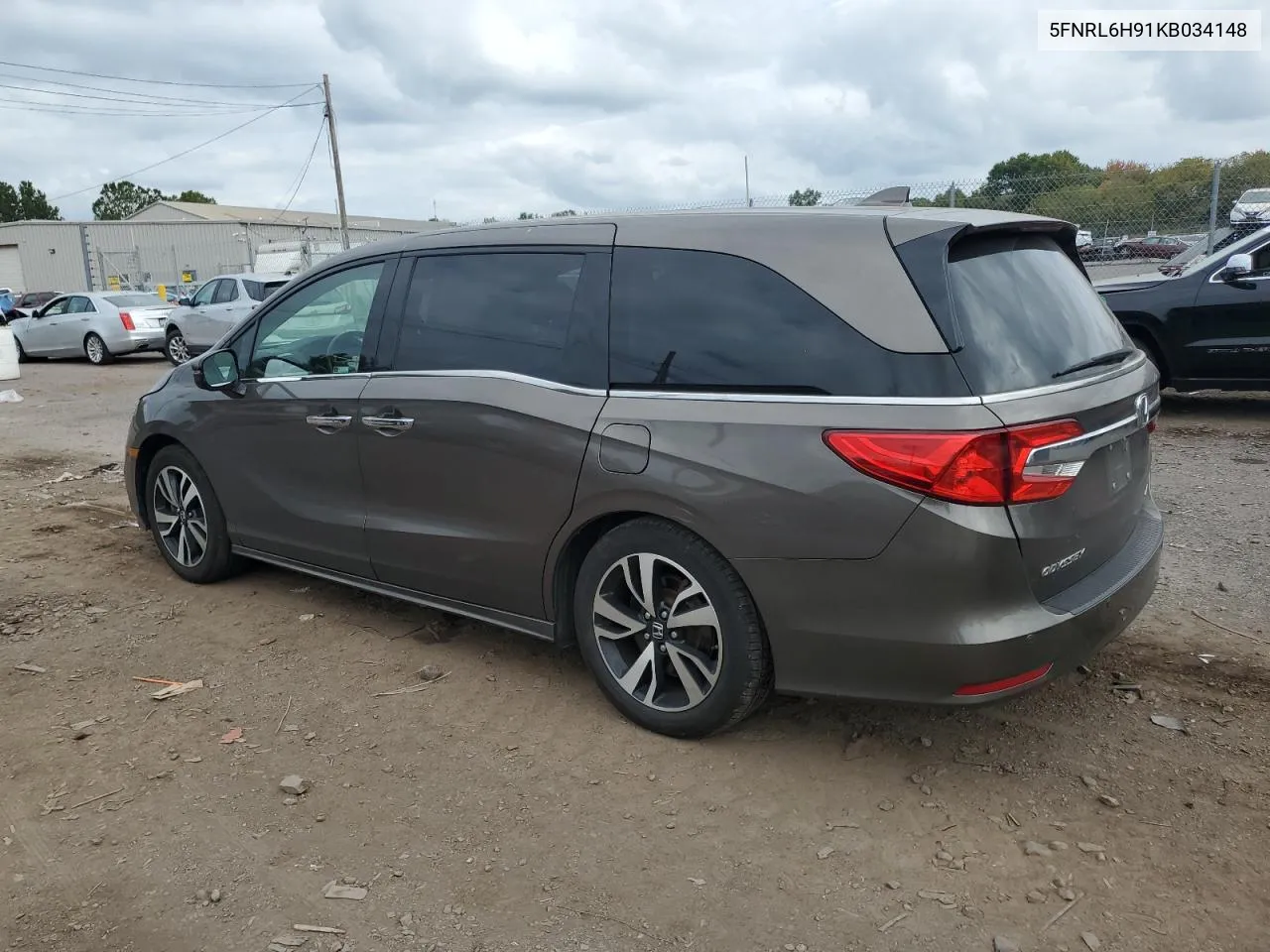 2019 Honda Odyssey Elite VIN: 5FNRL6H91KB034148 Lot: 71734664