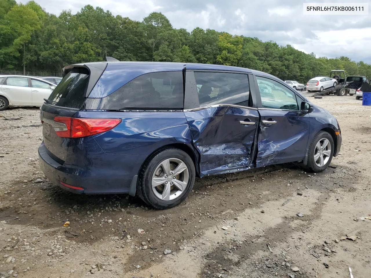 2019 Honda Odyssey Exl VIN: 5FNRL6H75KB006111 Lot: 71890274