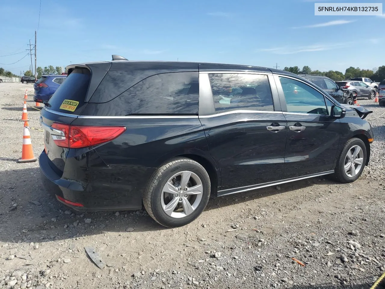 5FNRL6H74KB132735 2019 Honda Odyssey Exl