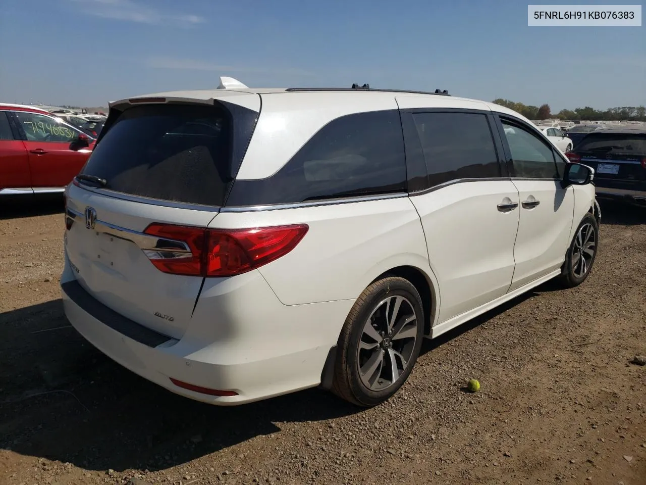 5FNRL6H91KB076383 2019 Honda Odyssey Elite