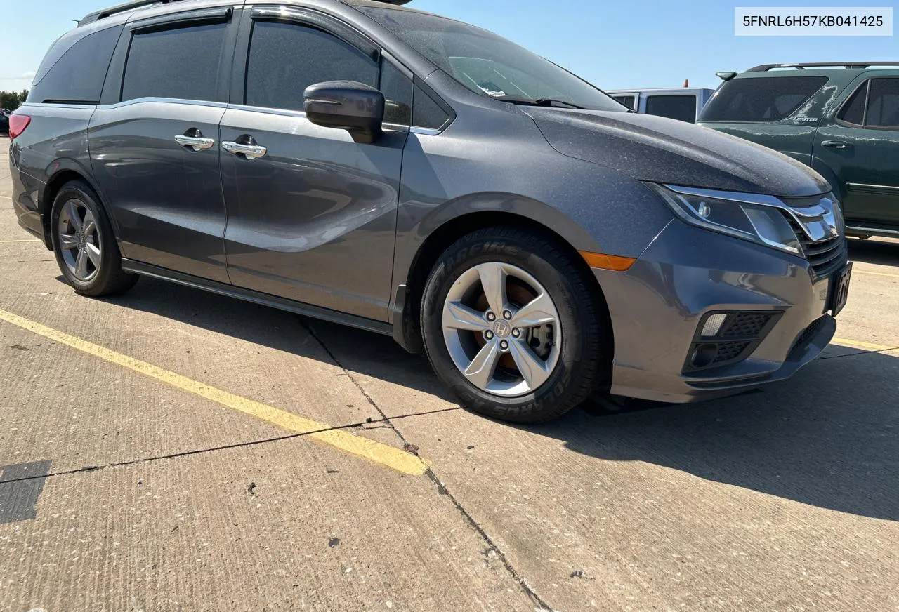 2019 Honda Odyssey Ex VIN: 5FNRL6H57KB041425 Lot: 72069034