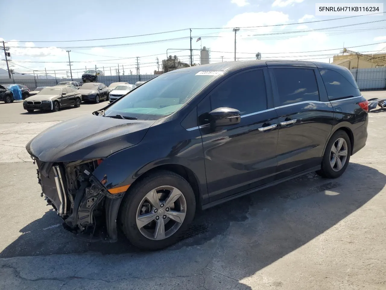 2019 Honda Odyssey Exl VIN: 5FNRL6H71KB116234 Lot: 72079724