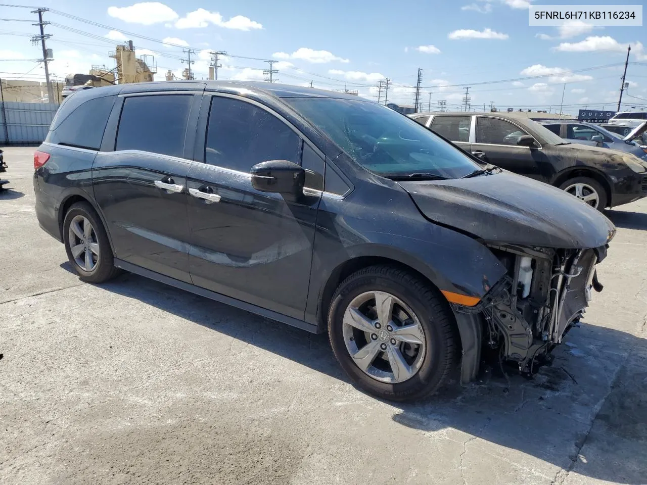 2019 Honda Odyssey Exl VIN: 5FNRL6H71KB116234 Lot: 72079724