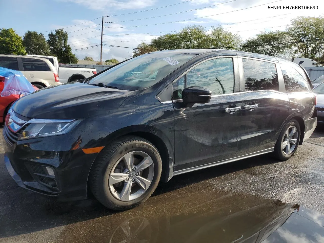 2019 Honda Odyssey Exl VIN: 5FNRL6H76KB106590 Lot: 72328254