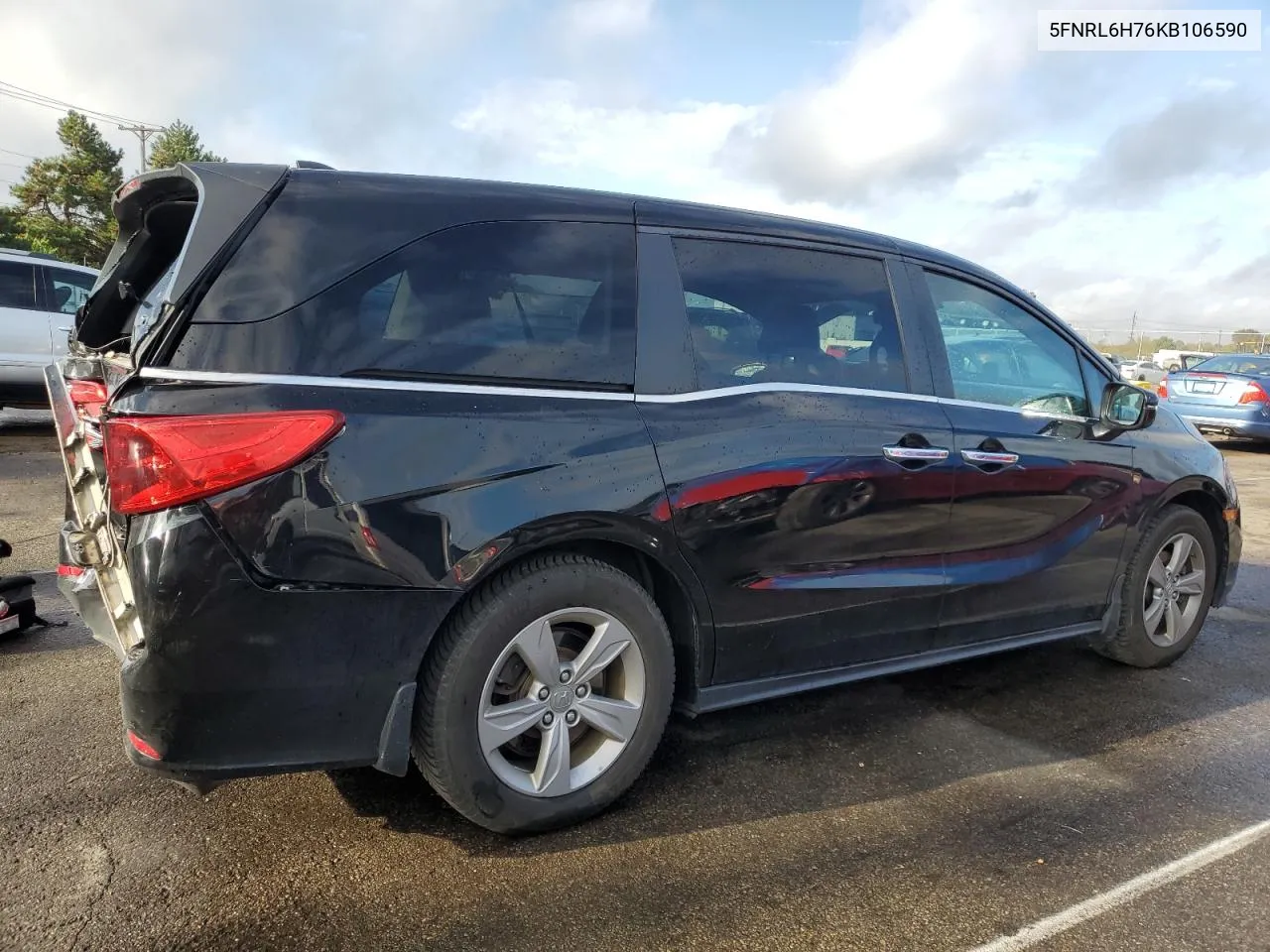 2019 Honda Odyssey Exl VIN: 5FNRL6H76KB106590 Lot: 72328254