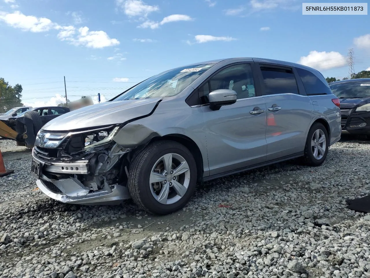 2019 Honda Odyssey Ex VIN: 5FNRL6H55KB011873 Lot: 72542084