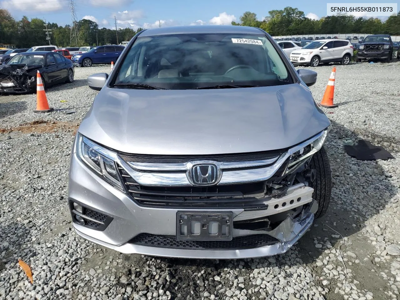 5FNRL6H55KB011873 2019 Honda Odyssey Ex