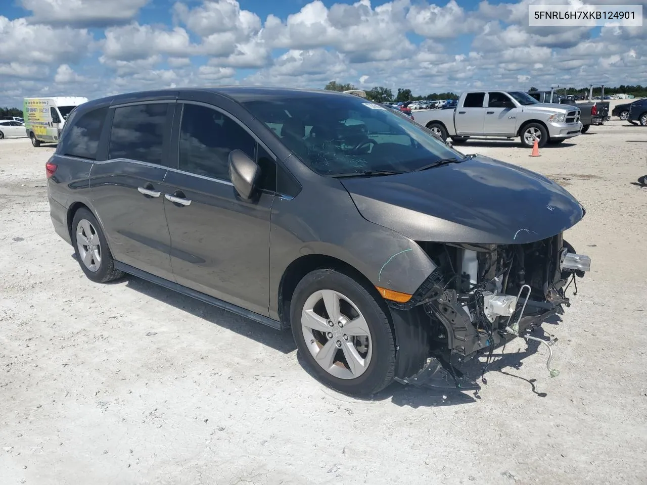 2019 Honda Odyssey Exl VIN: 5FNRL6H7XKB124901 Lot: 72645884