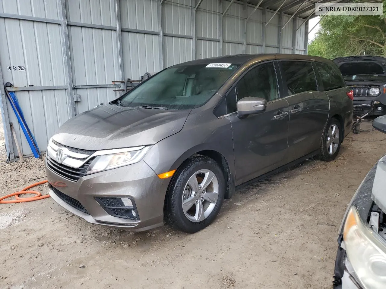 5FNRL6H70KB027321 2019 Honda Odyssey Exl