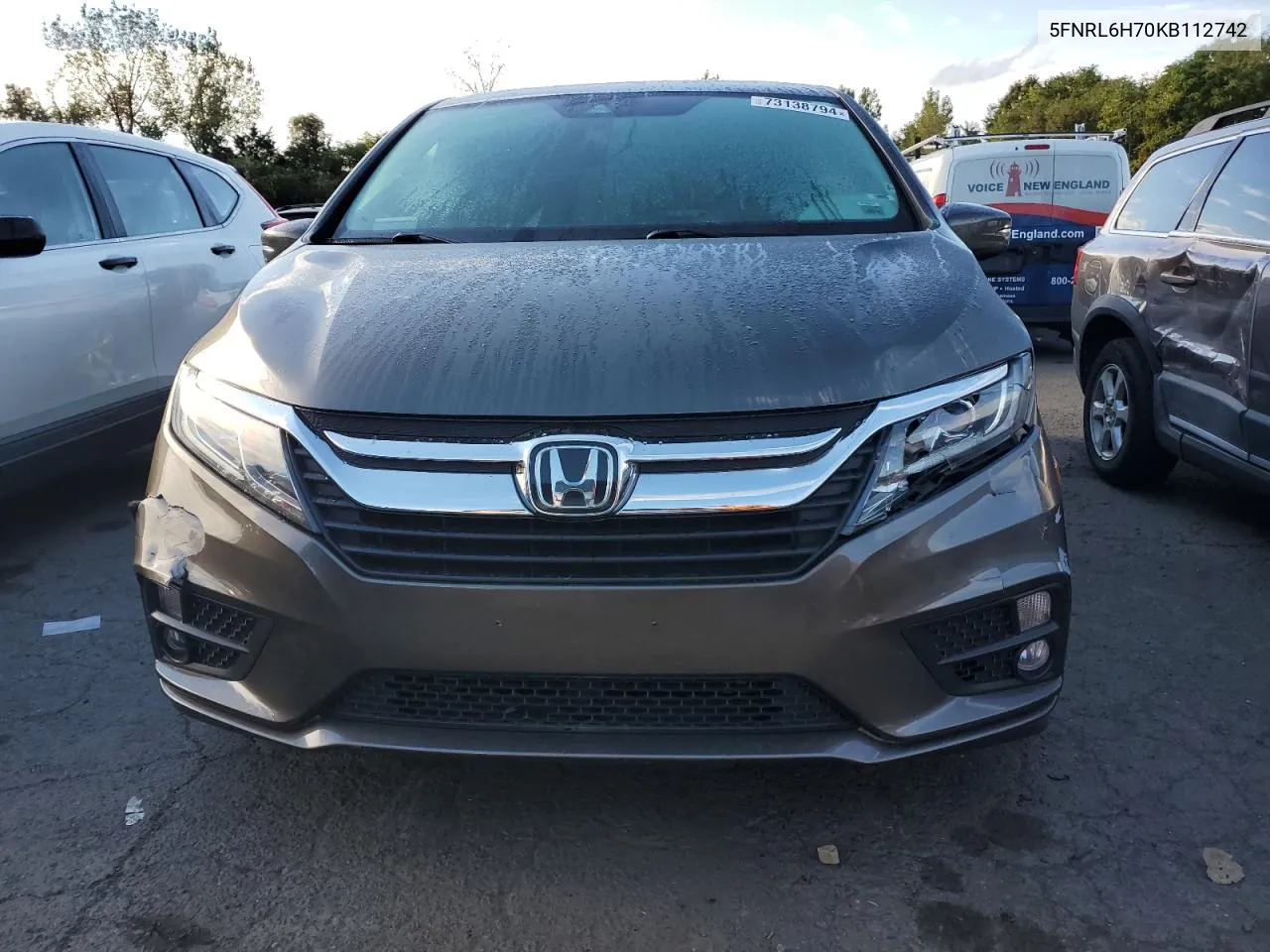 2019 Honda Odyssey Exl VIN: 5FNRL6H70KB112742 Lot: 73138794