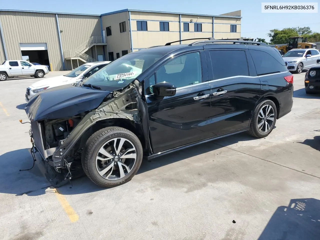 2019 Honda Odyssey Elite VIN: 5FNRL6H92KB036376 Lot: 73234144