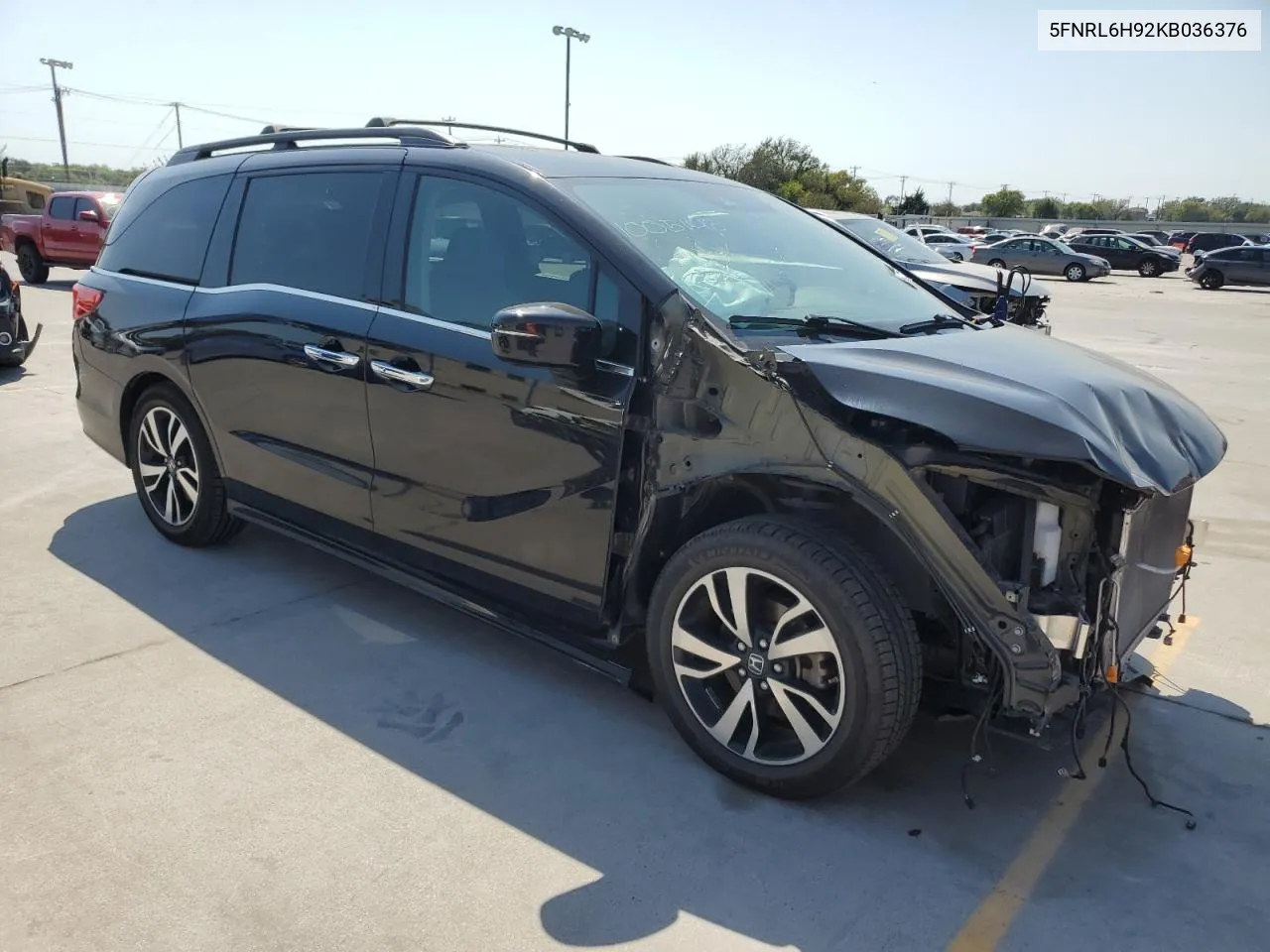 2019 Honda Odyssey Elite VIN: 5FNRL6H92KB036376 Lot: 73234144