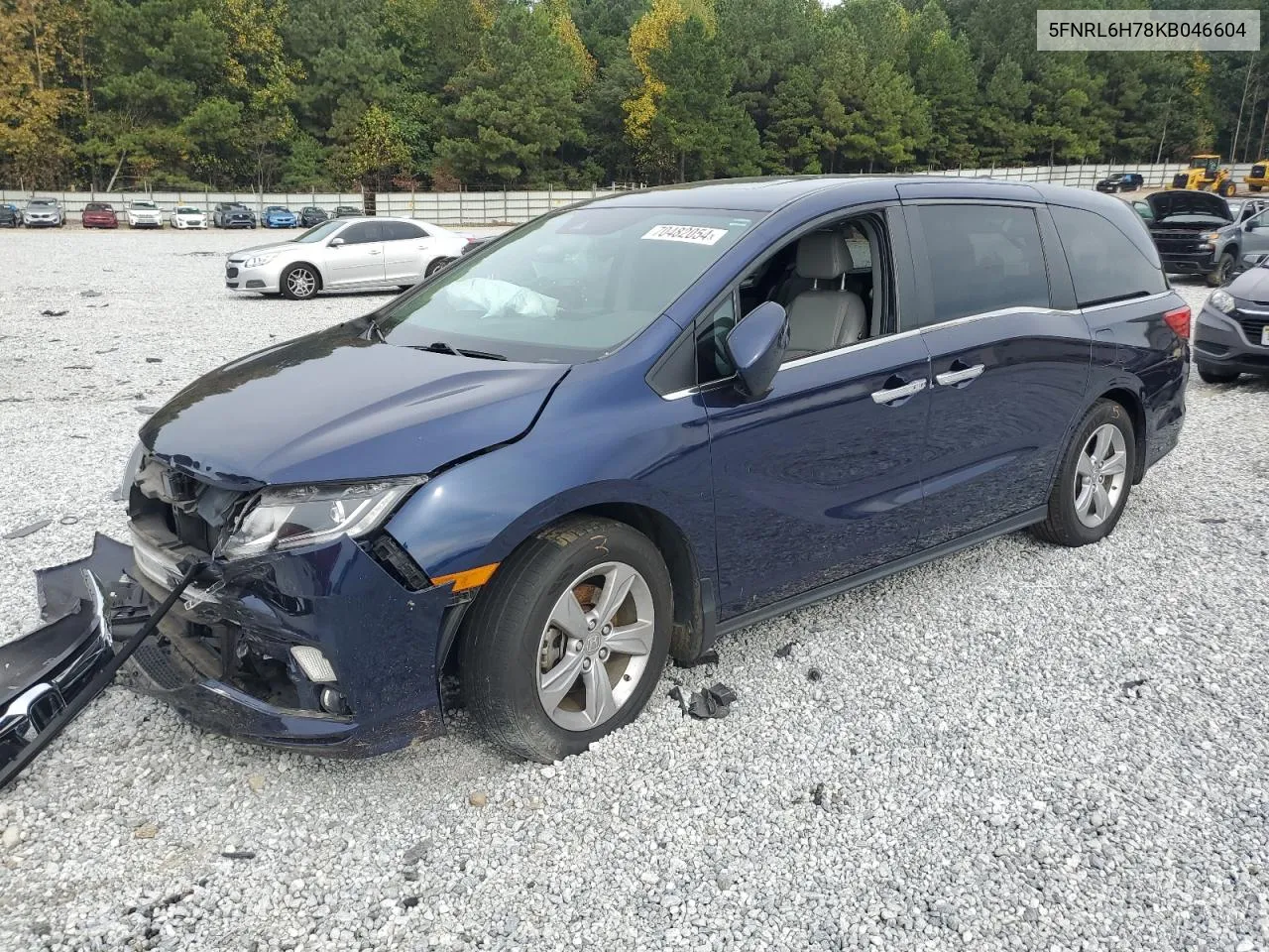 2019 Honda Odyssey Exl VIN: 5FNRL6H78KB046604 Lot: 73352794