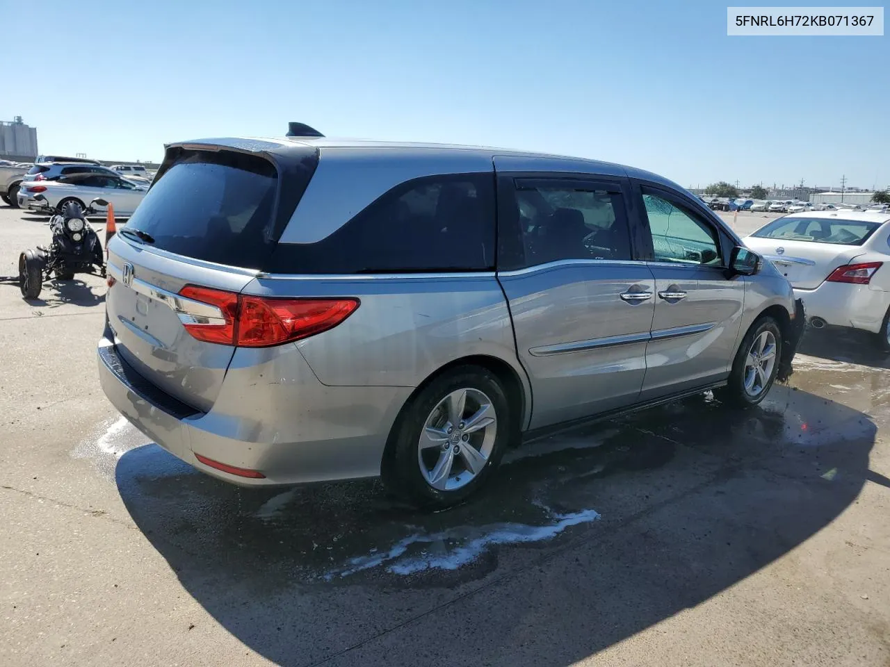 2019 Honda Odyssey Exl VIN: 5FNRL6H72KB071367 Lot: 73374954