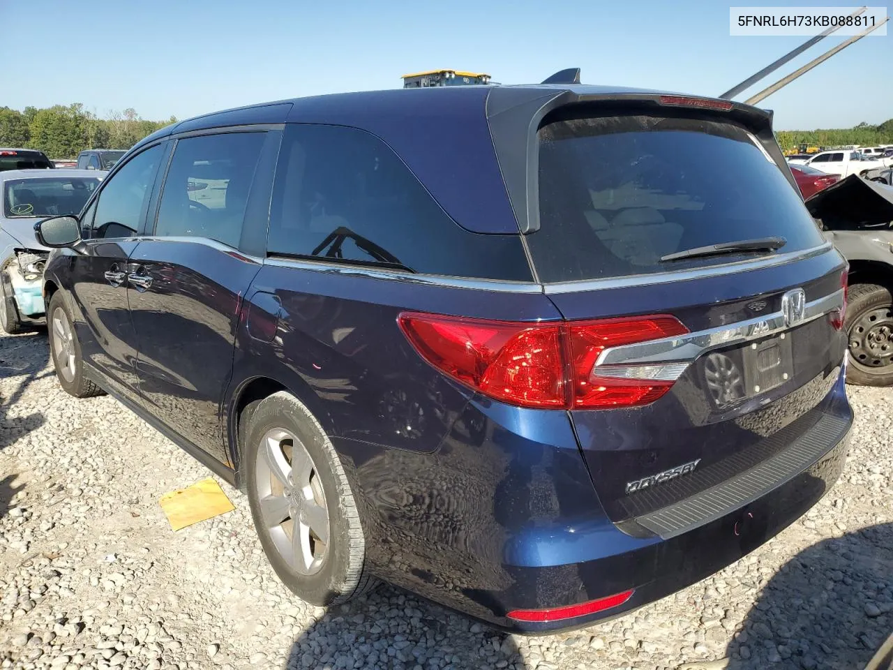 2019 Honda Odyssey Exl VIN: 5FNRL6H73KB088811 Lot: 74125354