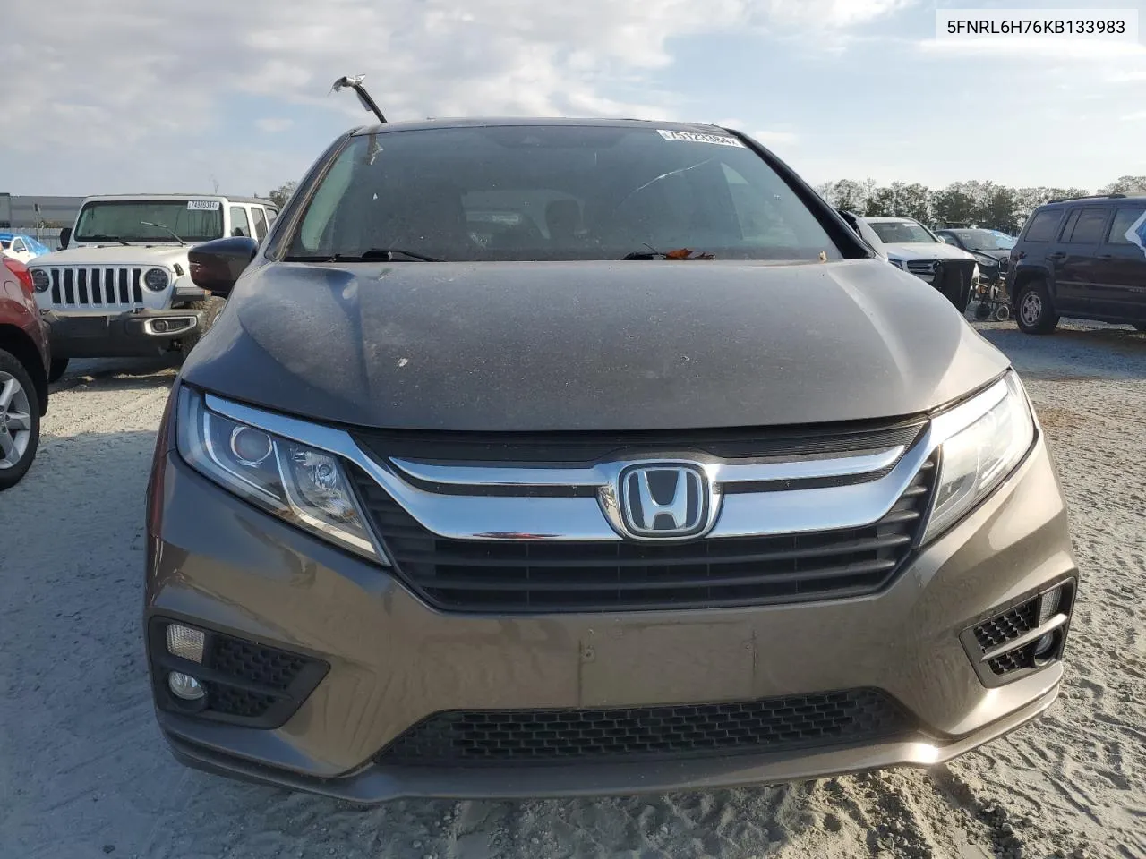 2019 Honda Odyssey Exl VIN: 5FNRL6H76KB133983 Lot: 75123384