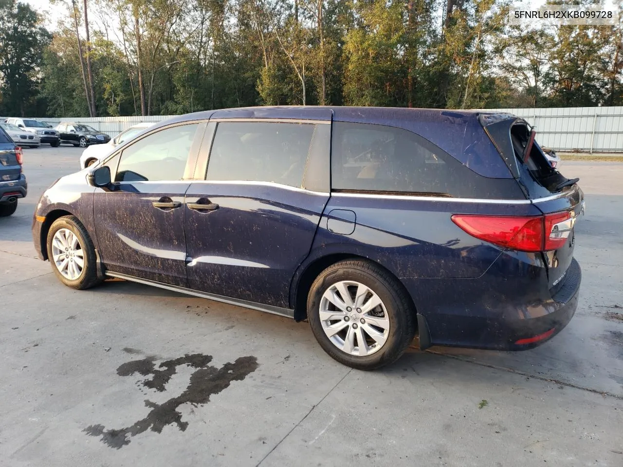 2019 Honda Odyssey Lx VIN: 5FNRL6H2XKB099728 Lot: 75395994