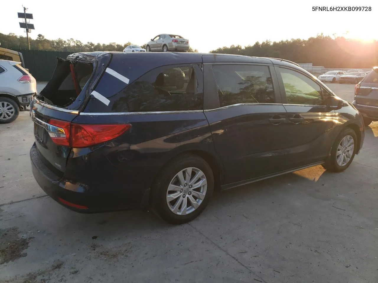 2019 Honda Odyssey Lx VIN: 5FNRL6H2XKB099728 Lot: 75395994