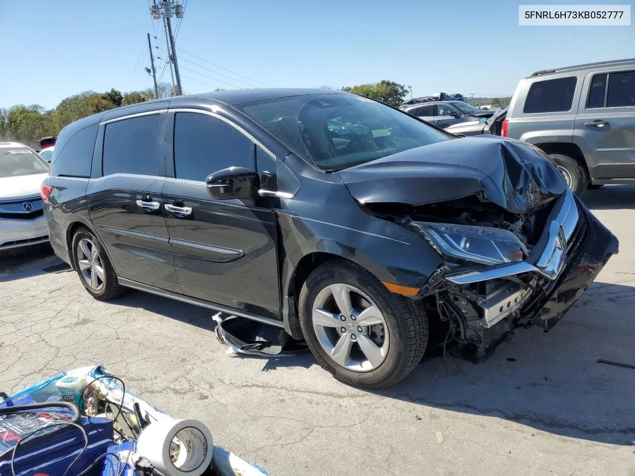 2019 Honda Odyssey Exl VIN: 5FNRL6H73KB052777 Lot: 75922074