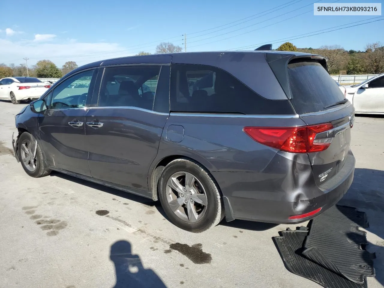 2019 Honda Odyssey Exl VIN: 5FNRL6H73KB093216 Lot: 76899474