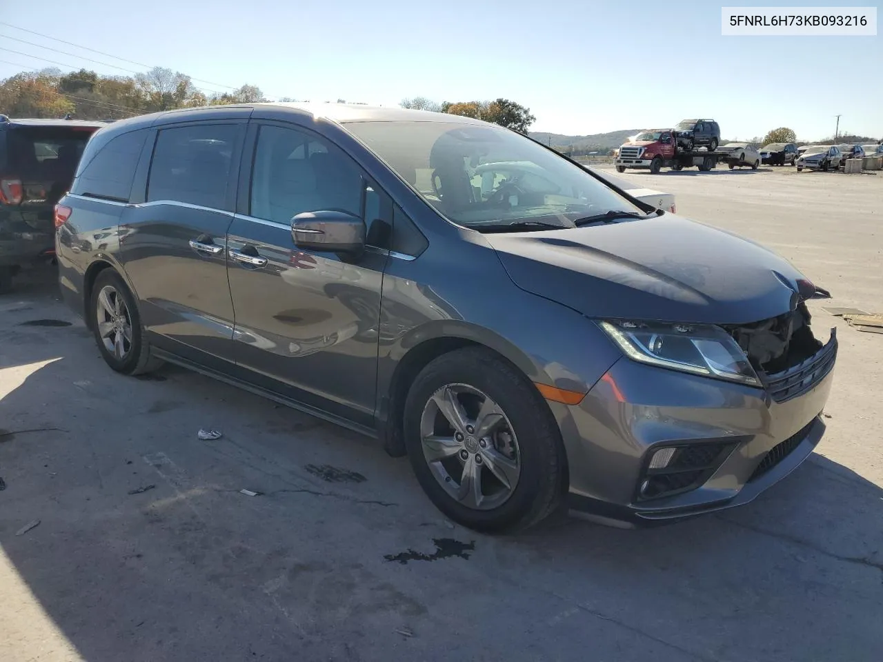 2019 Honda Odyssey Exl VIN: 5FNRL6H73KB093216 Lot: 76899474