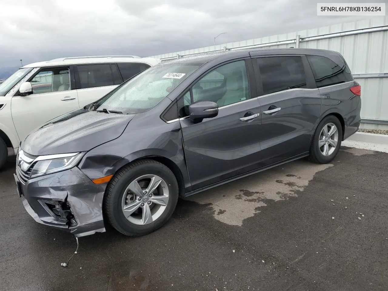 2019 Honda Odyssey Exl VIN: 5FNRL6H78KB136254 Lot: 78314644