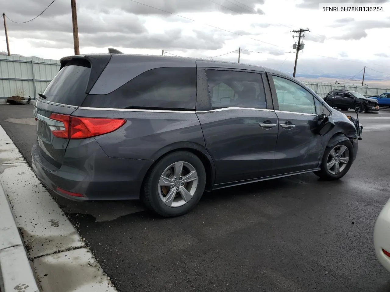 2019 Honda Odyssey Exl VIN: 5FNRL6H78KB136254 Lot: 78314644