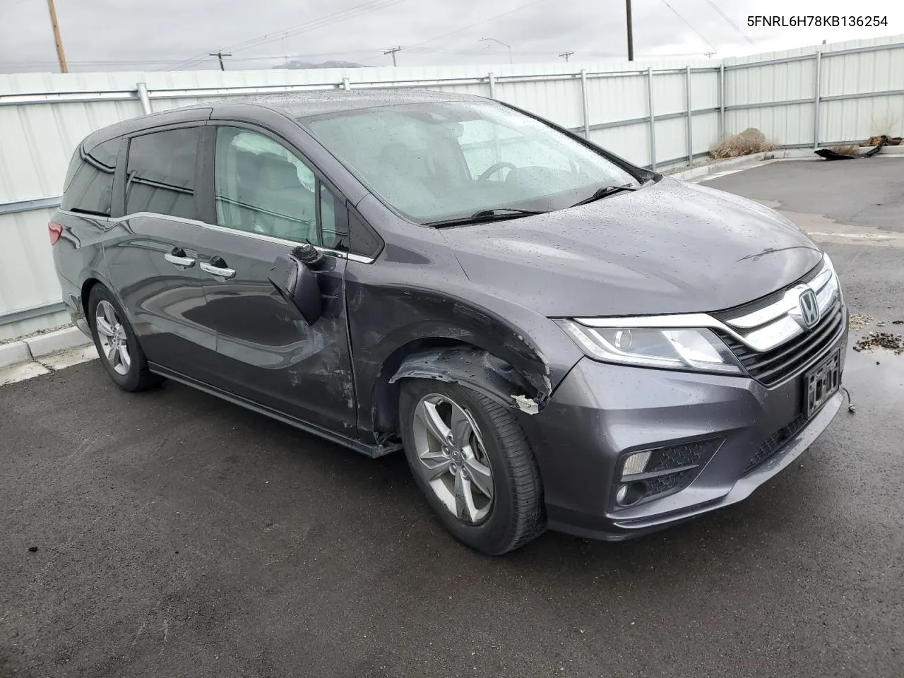 2019 Honda Odyssey Exl VIN: 5FNRL6H78KB136254 Lot: 78314644