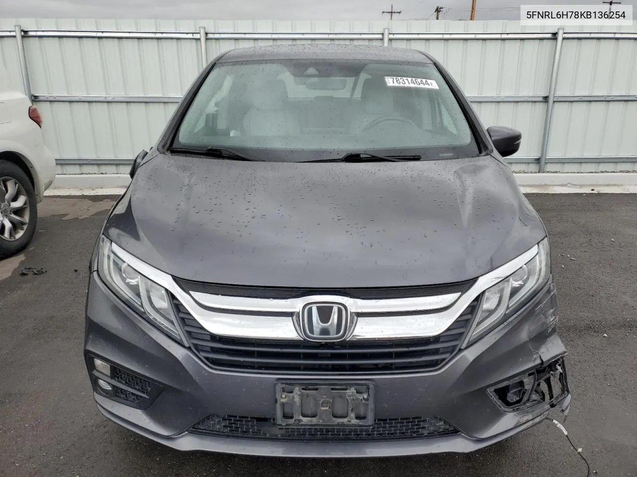 2019 Honda Odyssey Exl VIN: 5FNRL6H78KB136254 Lot: 78314644