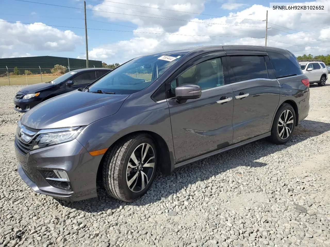 2019 Honda Odyssey Elite VIN: 5FNRL6H92KB102652 Lot: 78569444