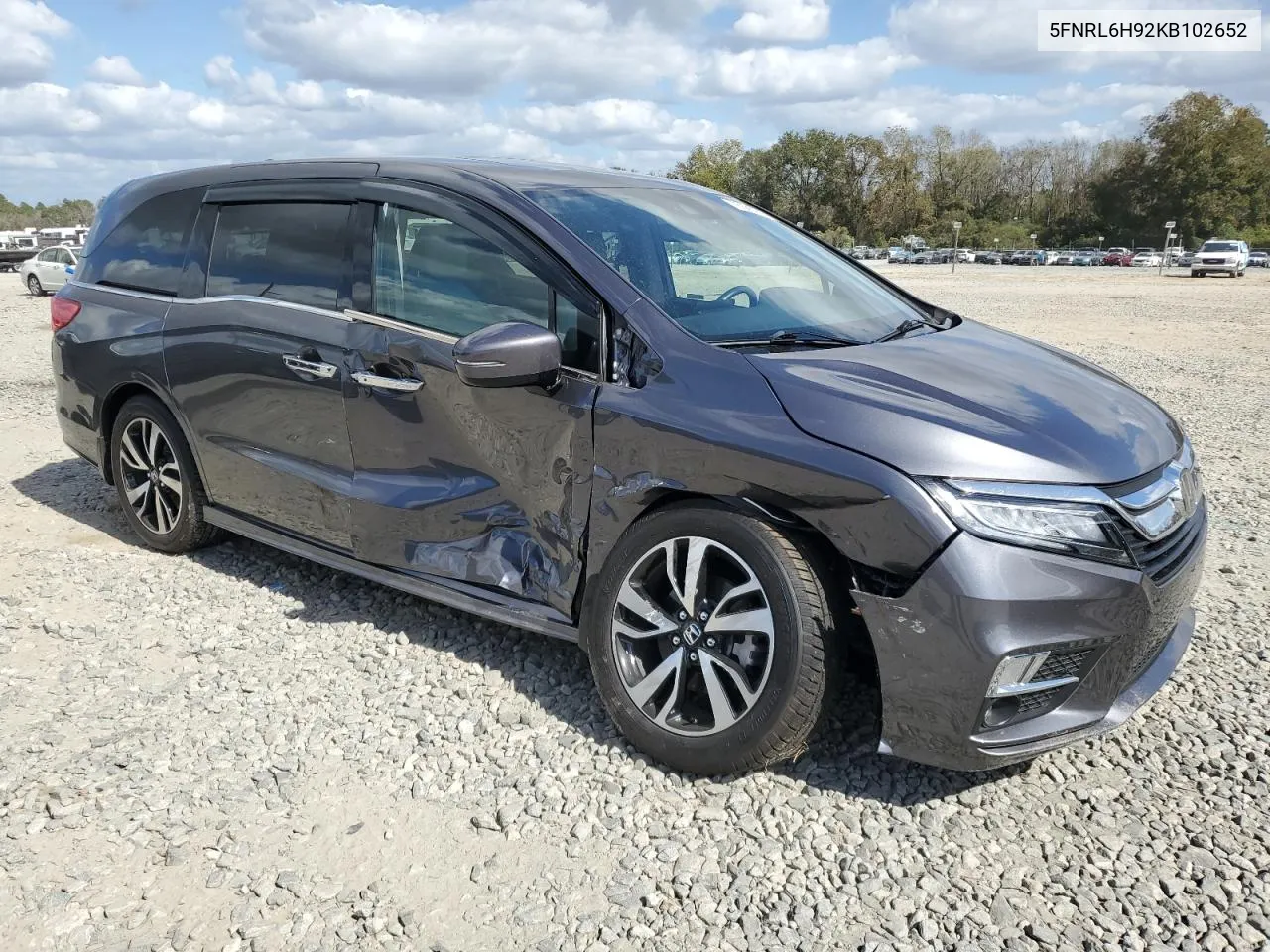 2019 Honda Odyssey Elite VIN: 5FNRL6H92KB102652 Lot: 78569444