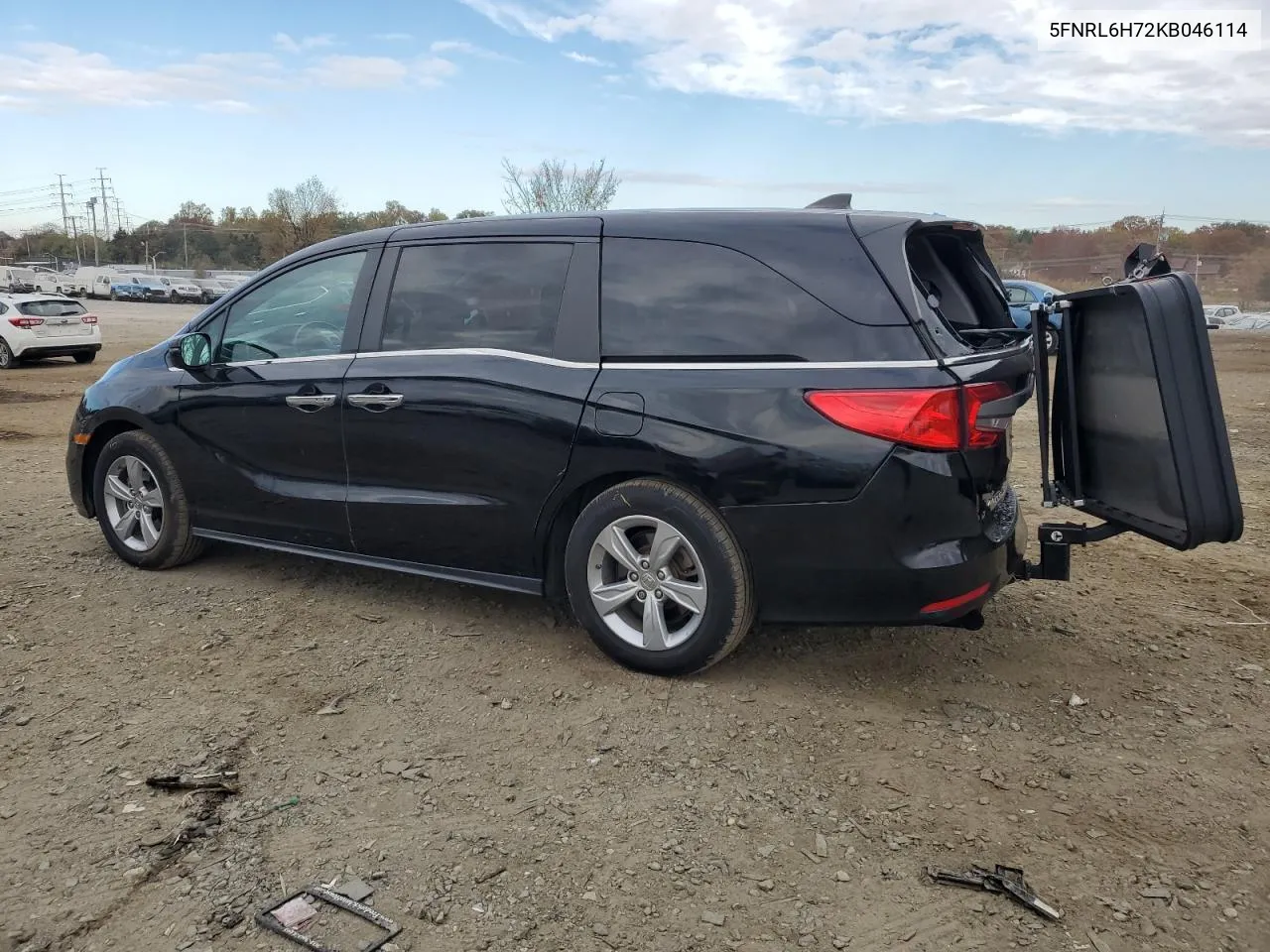 2019 Honda Odyssey Exl VIN: 5FNRL6H72KB046114 Lot: 79000574