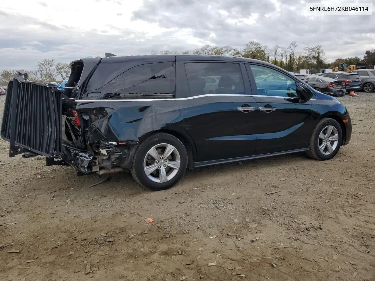 2019 Honda Odyssey Exl VIN: 5FNRL6H72KB046114 Lot: 79000574