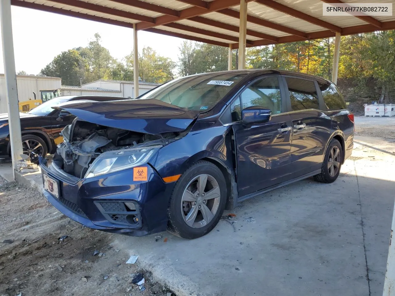 2019 Honda Odyssey Exl VIN: 5FNRL6H77KB082722 Lot: 79887454